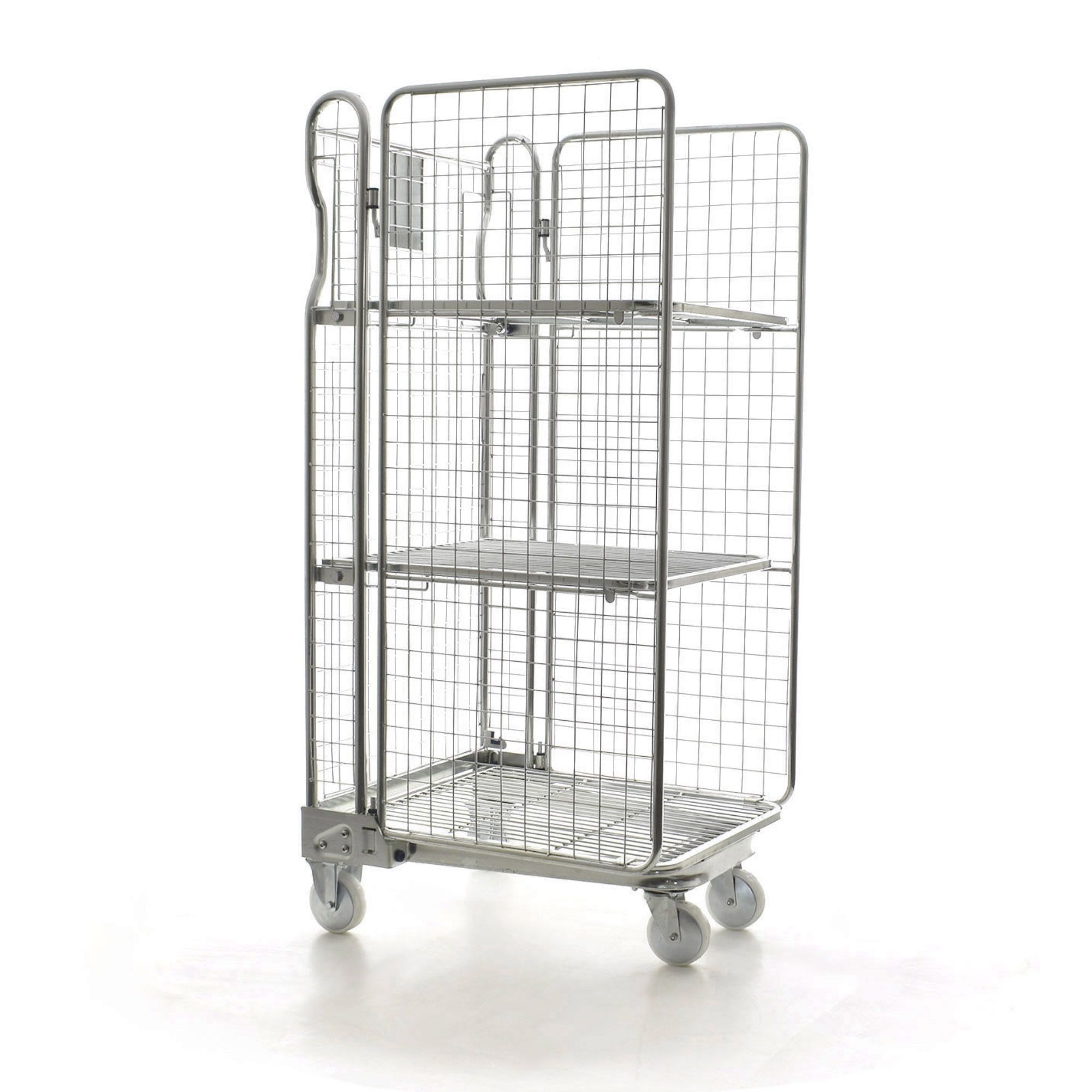 3 Sided A Frame Mesh With 2 Shelves