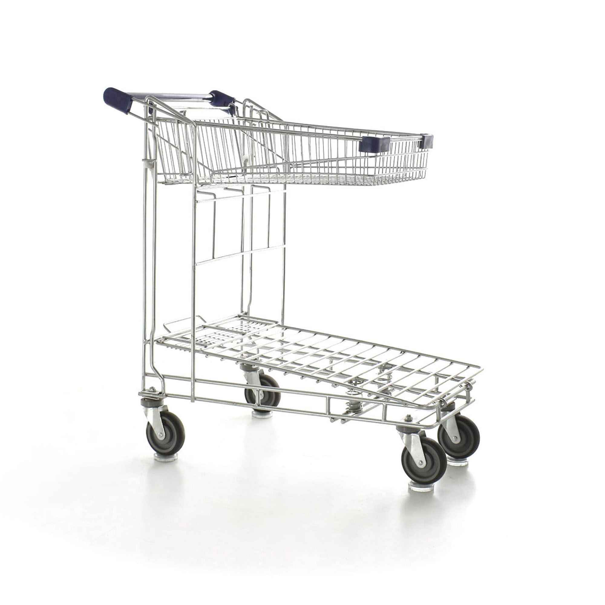 Flat Bed Trolley With Basket