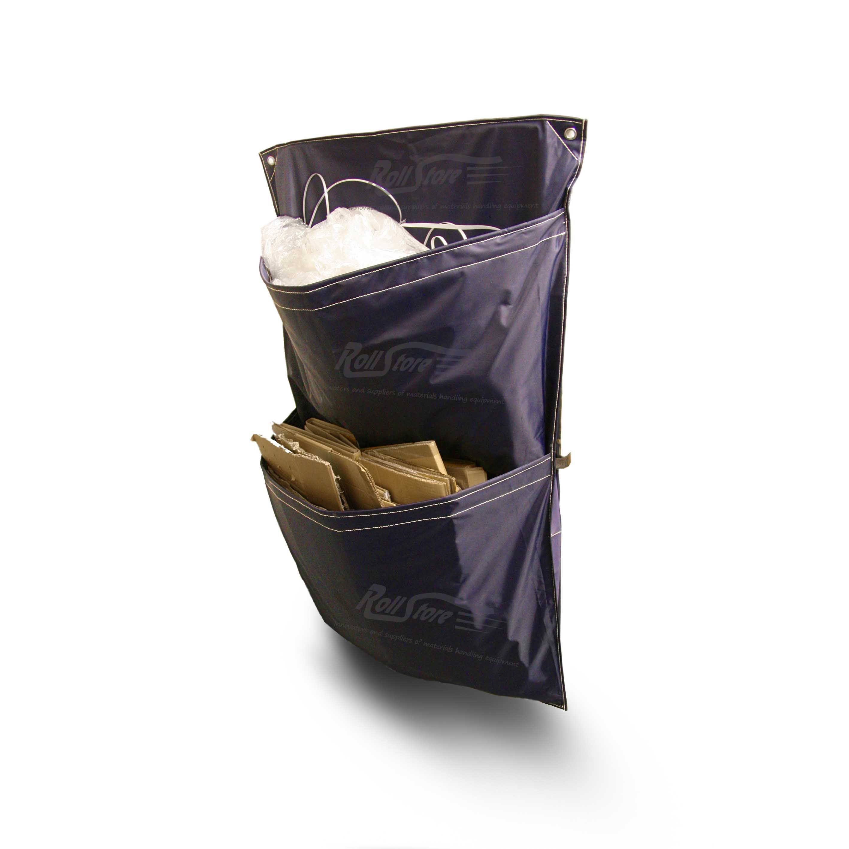 Roll Container Waste Sack Double Pocket